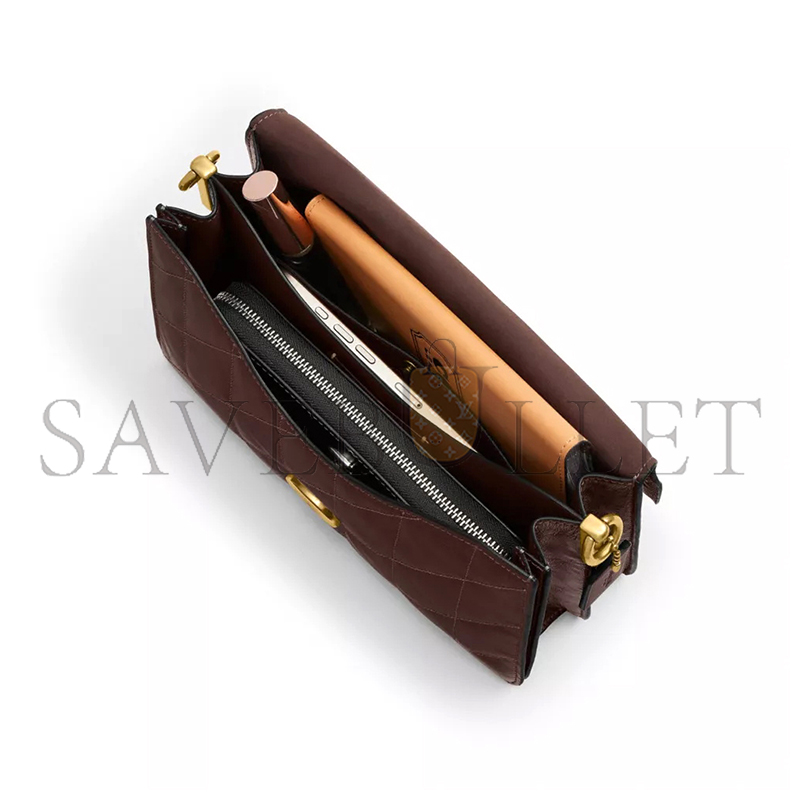 COACH CHAIN TABBY SHOULDER BAG WITH QUILTING CAF55 (26*17*9cm)